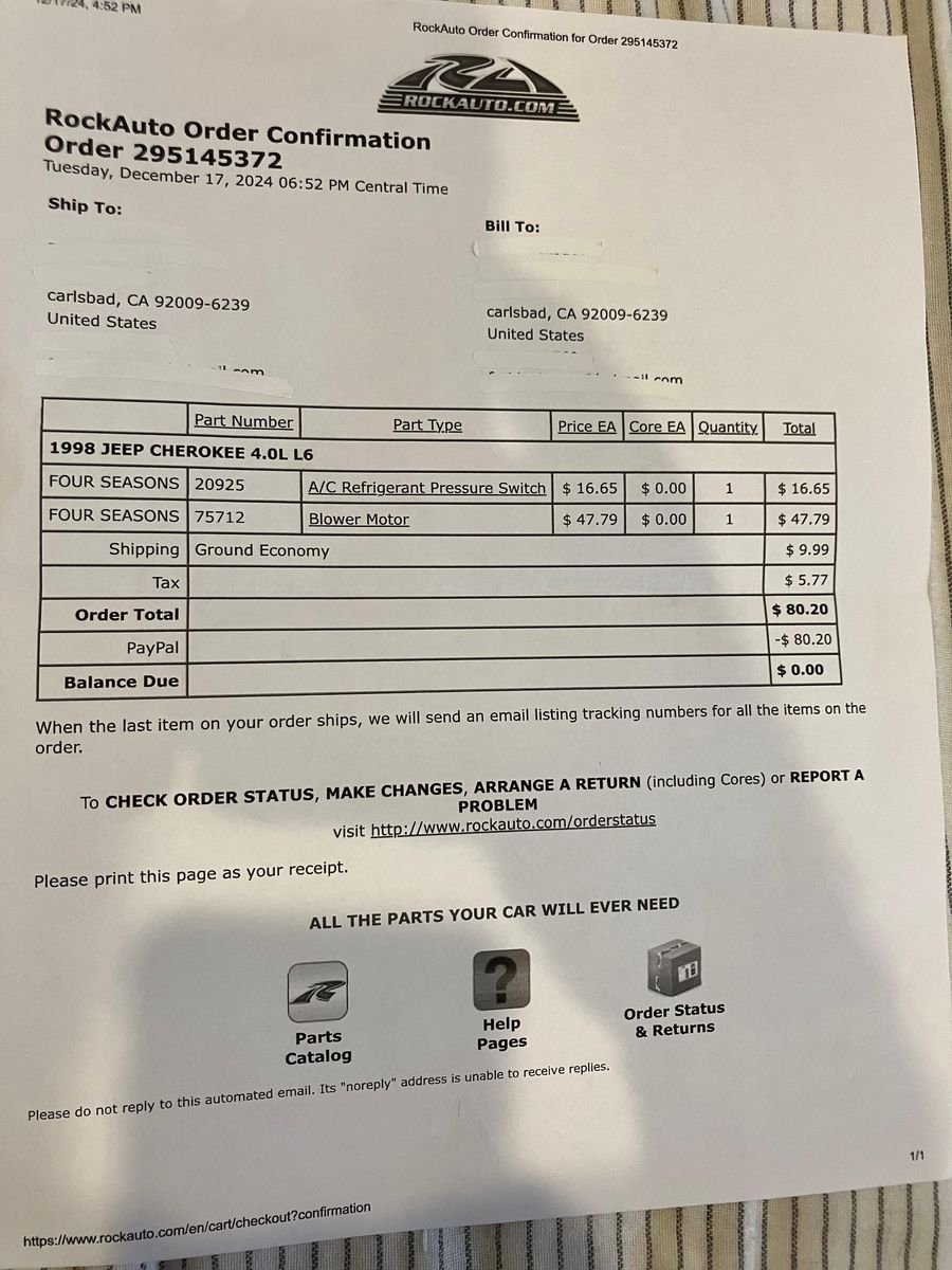 1998 Jeep Cherokee Classic 4x4 - Image 31