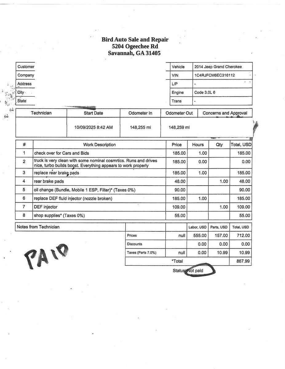 2014 Jeep Grand Cherokee Overland 4x4 - Image 16