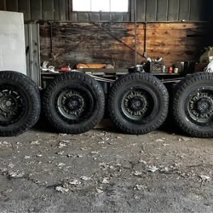Set of 4 nitto ridgegrappler 37x12.50x20’s on black rhino 20x9.5” wheel